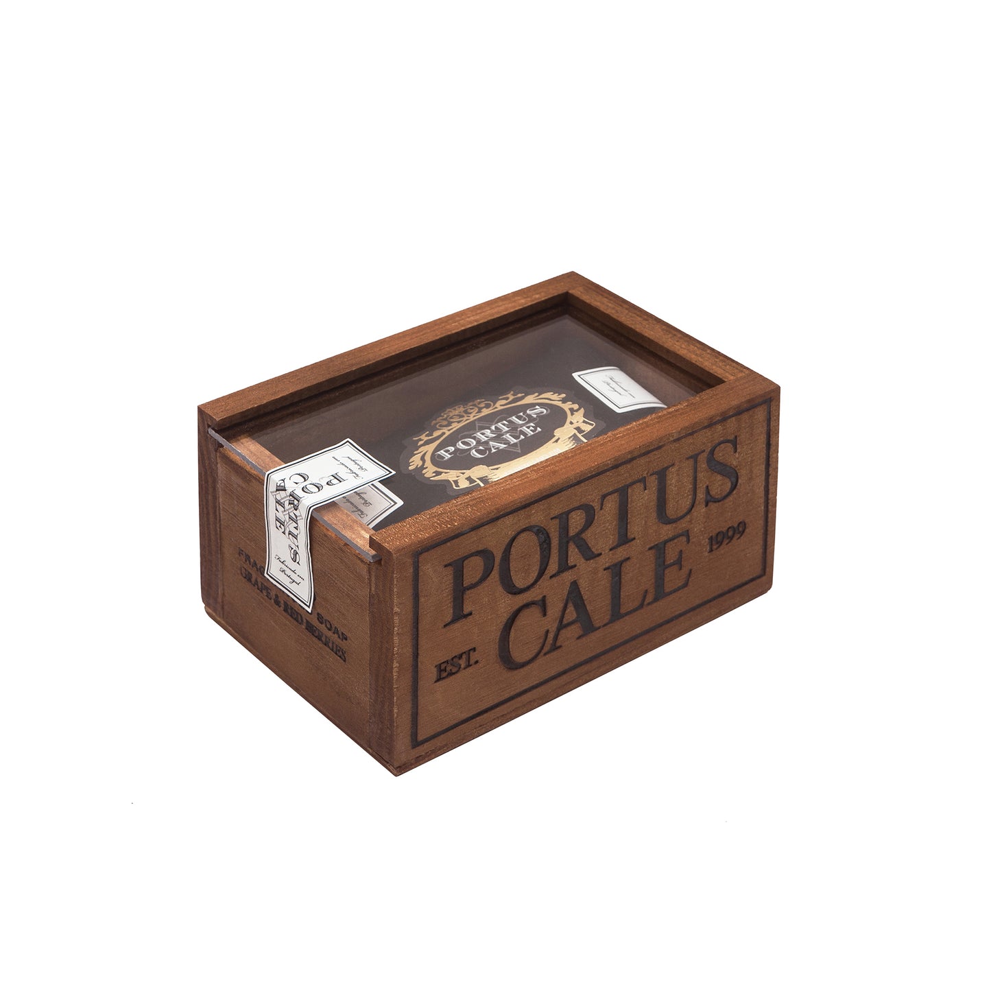 Portus Cale Ruby Red Seife 150g in Holzbox