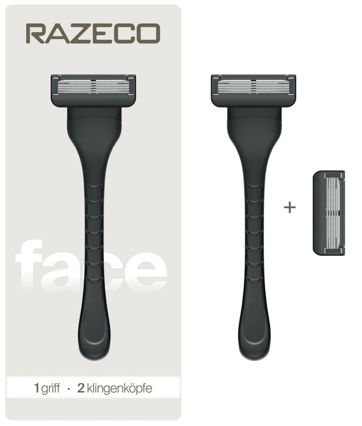 razeco5 Plastikfreier Nassrasierer · Face
