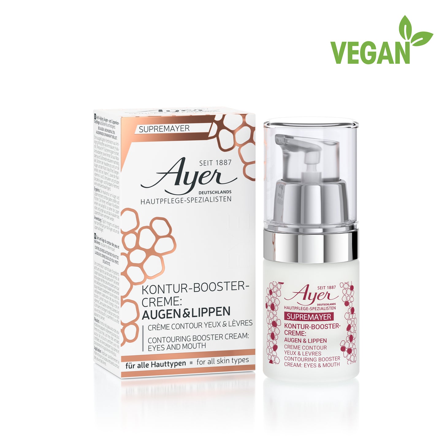 Ayer Supremayer Kontur-Booster-Creme für Augen und Lippen