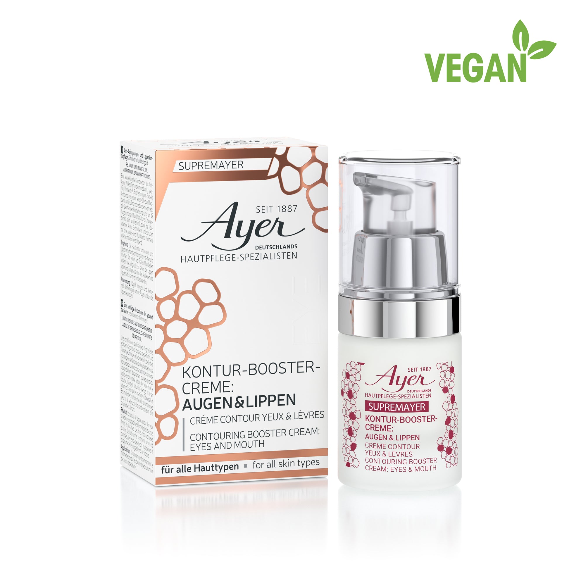 Ayer Supremayer Kontur-Booster-Creme für Augen und Lippen