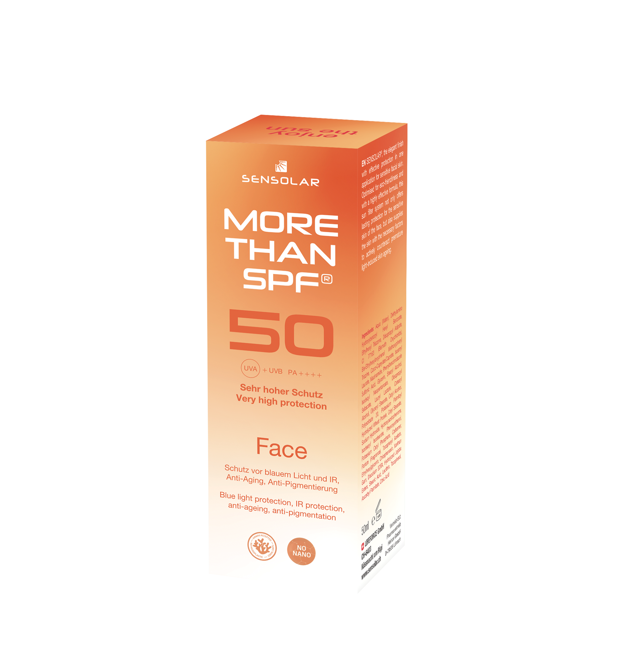 Sensolar more than SPF Face Creme Anti-Aging – SPF 50, 50ml – Cosmetics ...